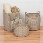 Colonial Mills Basket Prevé Basket Taupe & White Round