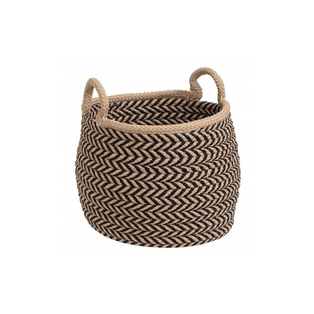 Colonial Mills Basket Prevé Basket Taupe & Black Round