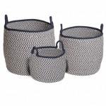 Colonial Mills Basket Prevé Basket White & Navy Round