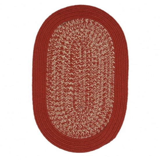 Colonial Mills Rug Puritan Red Runner (Oval)