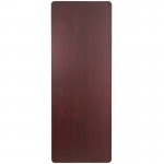 8-Foot Mahogany Melamine Laminate Folding Banquet Table