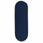 Colonial Mills Rug Reversible Flat-Braid (Oval) Runner Navy Runner (Oval)