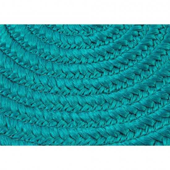 Colonial Mills Rug Reversible Flat-Braid (Oval) Runner Aqua Runner (Oval)