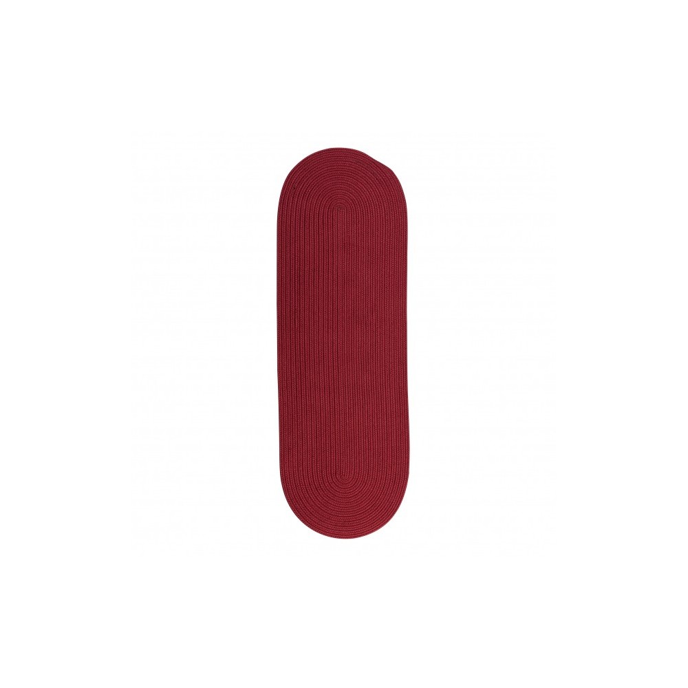 Colonial Mills Rug Reversible Flat-Braid (Oval) Runner Red Runner (Oval)