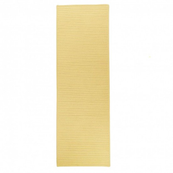 Colonial Mills Rug Reversible Flat-Braid (Rect) Runner Yellow Runner (Rectangle)