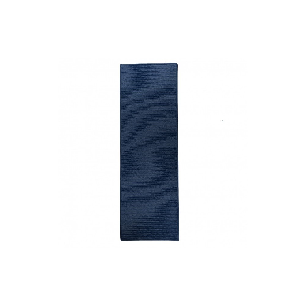 Colonial Mills Rug Reversible Flat-Braid (Rect) Runner Navy Runner (Rectangle)