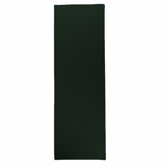 Colonial Mills Rug Reversible Flat-Braid Runner Hunter Green Runner (Rectangle)