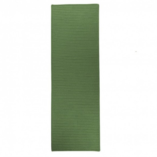 Colonial Mills Rug Reversible Flat-Braid Runner Moss Green Runner (Rectangle)