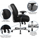 24/7 Intensive Use Big & Tall 500 lb. Rated Black Mesh Executive Ergonomic Office Chair with Ratchet Back