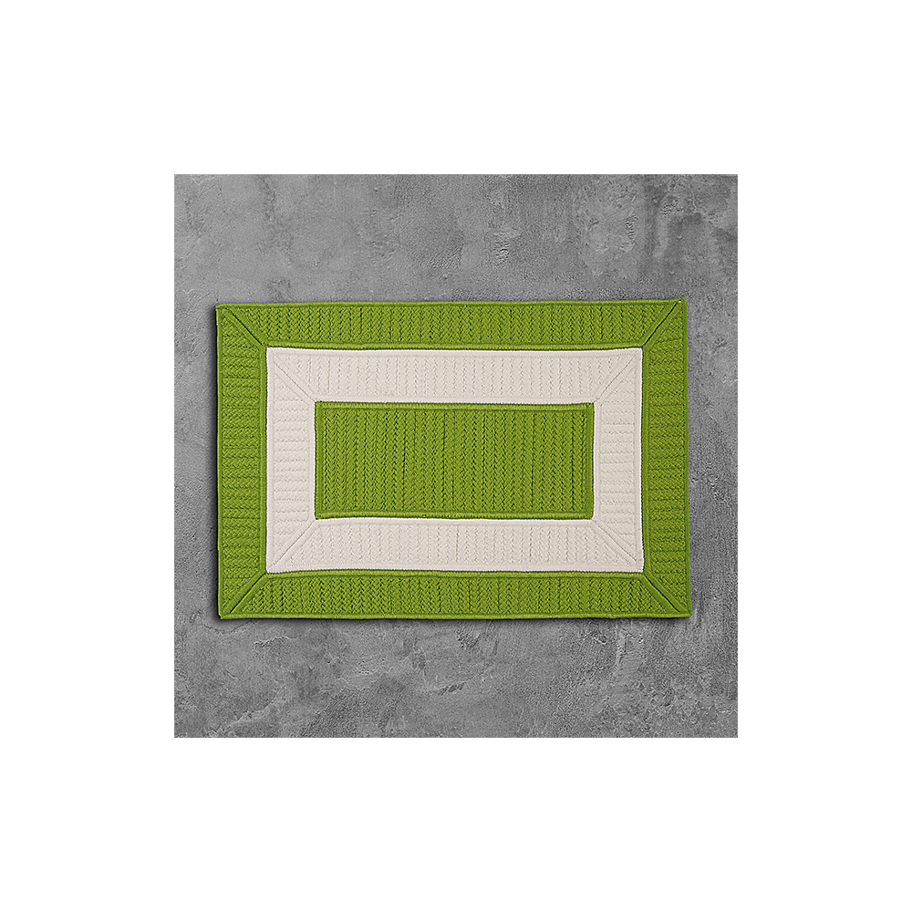 Colonial Mills Rug Rope Walk Bright Green Rectangle