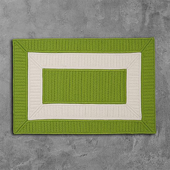 Colonial Mills Rug Rope Walk Bright Green Square