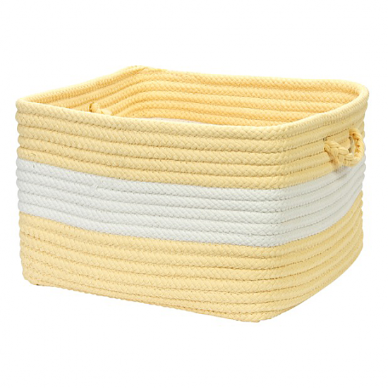 Colonial Mills Basket Rope Walk  Yellow Square
