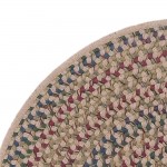 Colonial Mills Rug Rustic Braided Kitchen Slice Linen Slice