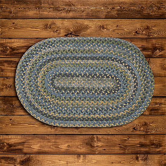 Colonial Mills Rug Rustica Whipple Blue Runner (Oval)