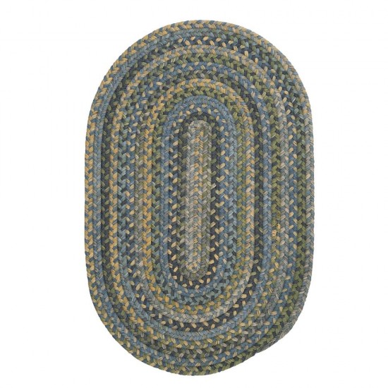 Colonial Mills Rug Rustica Whipple Blue Runner (Oval)