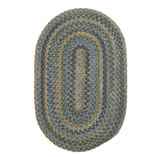 Colonial Mills Rug Rustica Whipple Blue Round