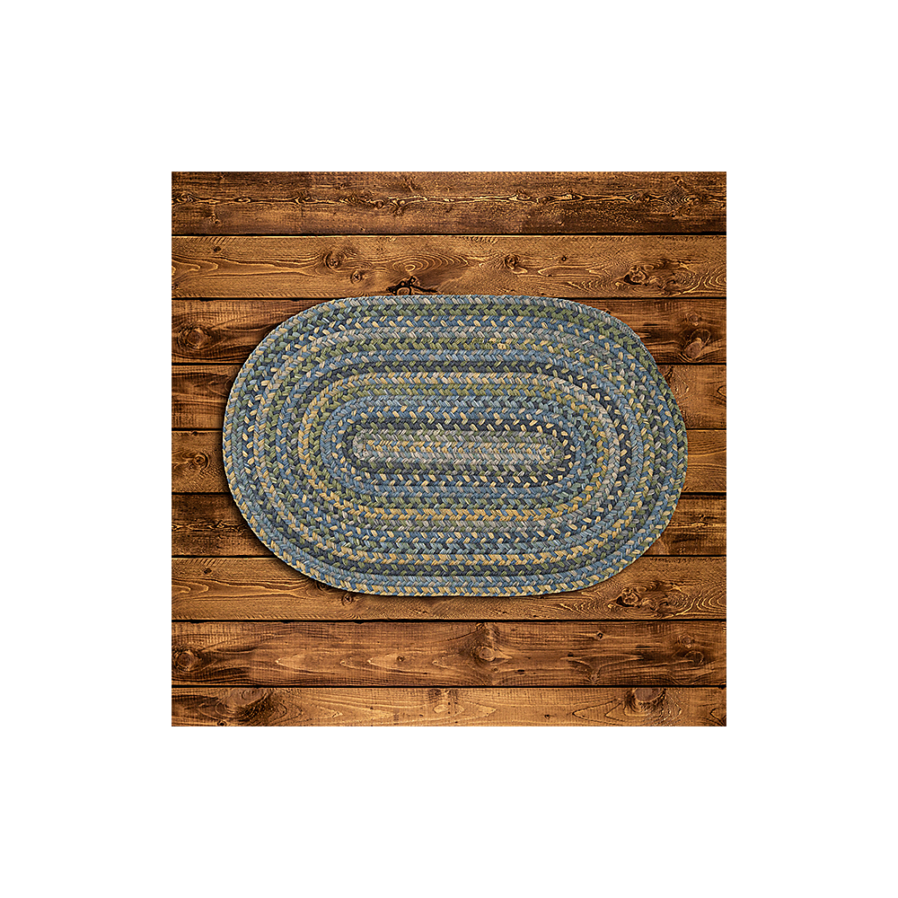 Colonial Mills Rug Rustica Whipple Blue Round