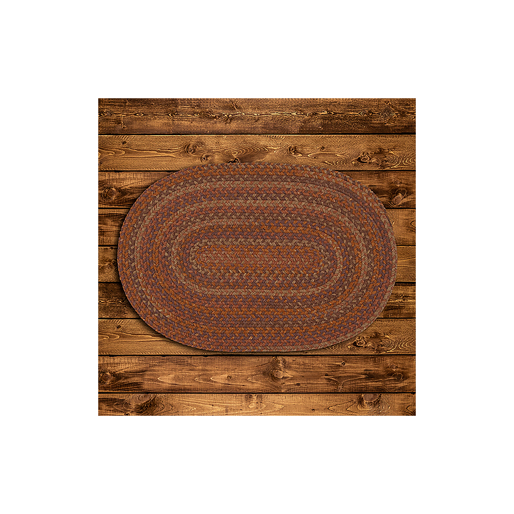 Colonial Mills Rug Rustica Audubon Russet Round