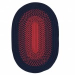 Colonial Mills Rug Seadog Bright Navy Red Oval