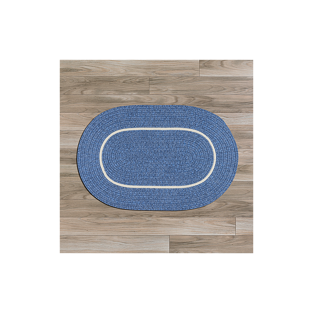 Colonial Mills Rug Silhouette Blue Ice Runner (Oval)