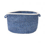 Colonial Mills Basket Silhouette Blue Ice Round