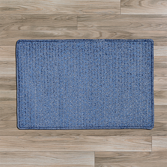 Colonial Mills Rug Simple Chenille Petal Blue Runner (Rectangle)