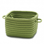 Colonial Mills Basket Simply Home Shelf Storage Bright Green Square