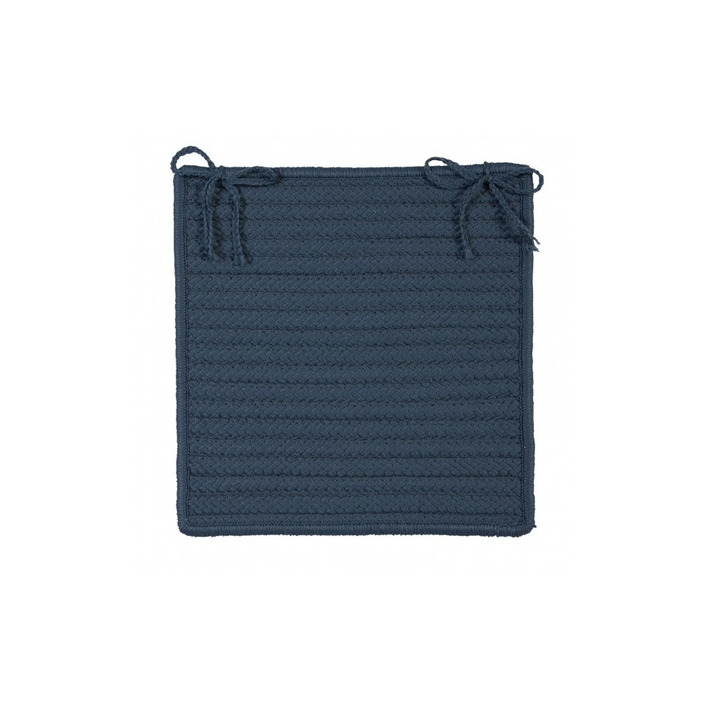 Colonial Mills Chair Pad Simply Home Solid Lake Blue Chair Pad