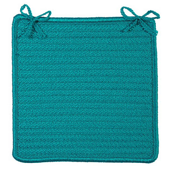 Colonial Mills Chair Pad Simply Home Solid Turquoise Chair Pad