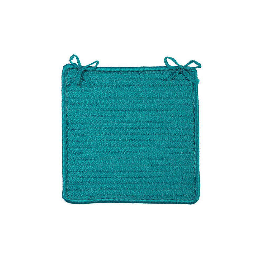 Colonial Mills Chair Pad Simply Home Solid Turquoise Chair Pad