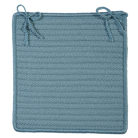 Colonial Mills Chair Pad Simply Home Solid Federal Blue Chair Pad