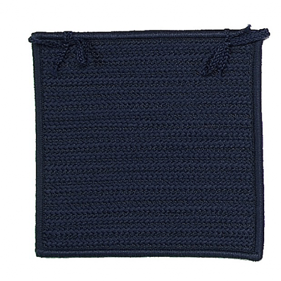 Colonial Mills Chair Pad Simply Home Solid Navy Chair Pad