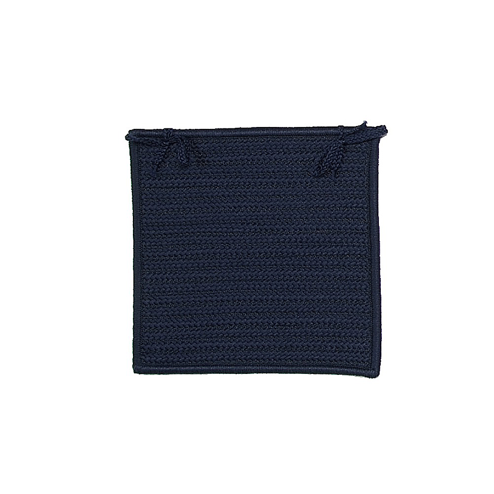 Colonial Mills Chair Pad Simply Home Solid Navy Chair Pad