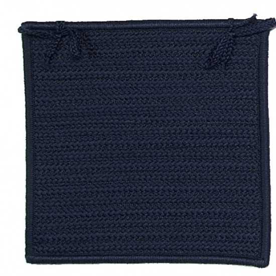 Colonial Mills Chair Pad Simply Home Solid Navy Chair Pad