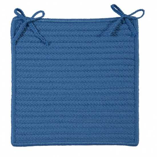 Colonial Mills Chair Pad Simply Home Solid Blue Ice Chair Pad