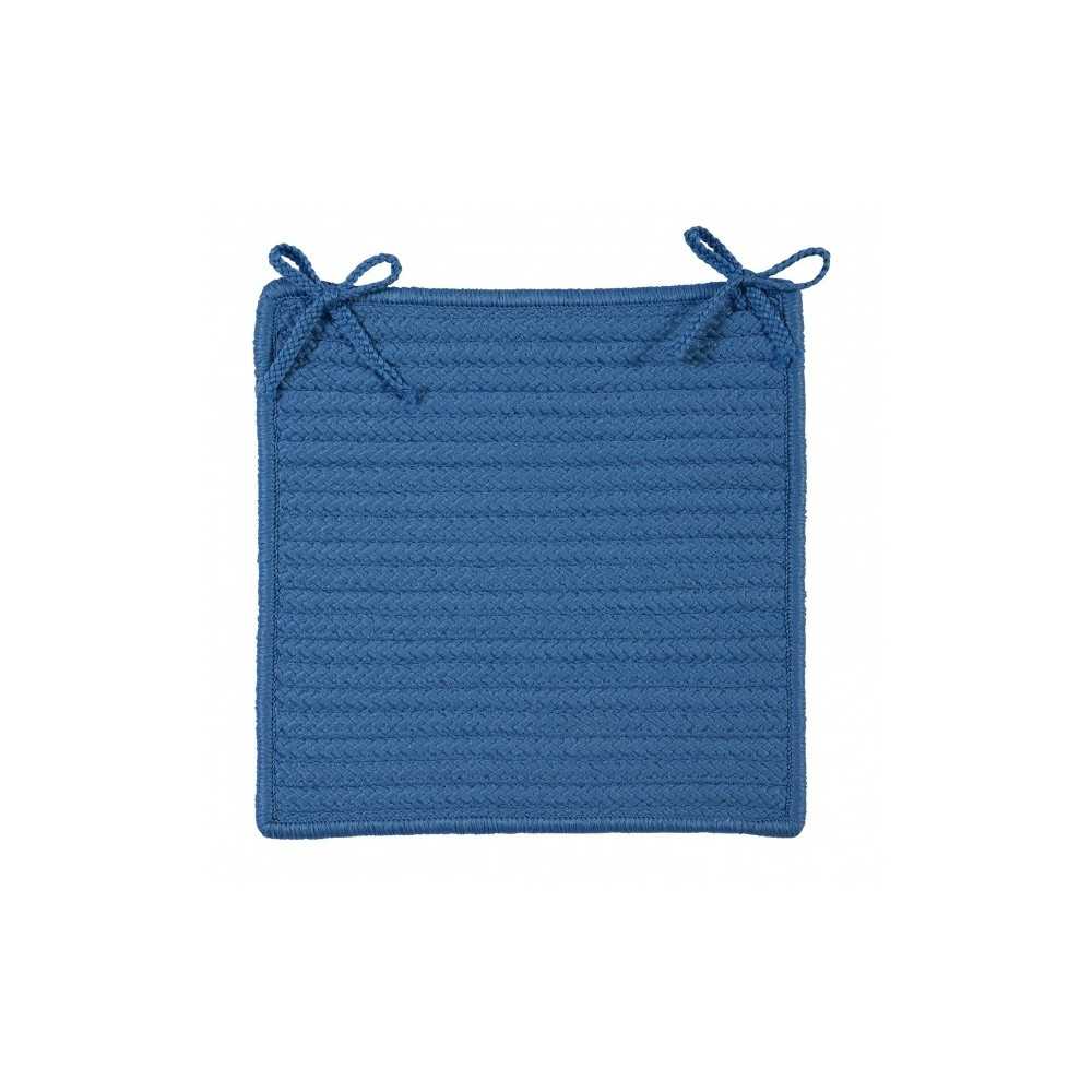 Colonial Mills Chair Pad Simply Home Solid Blue Ice Chair Pad