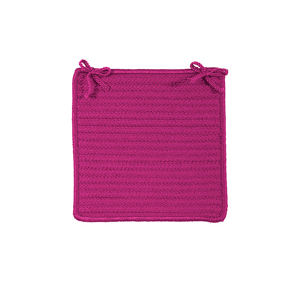 Colonial Mills Chair Pad Simply Home Solid Magenta Chair Pad