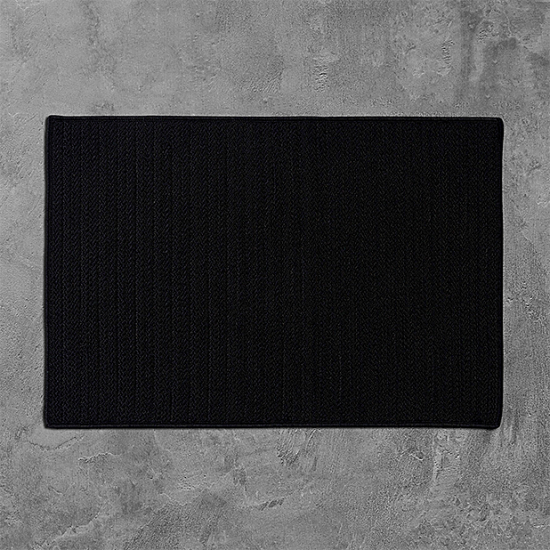 Colonial Mills Rug Simply Home Solid Black Rectangle