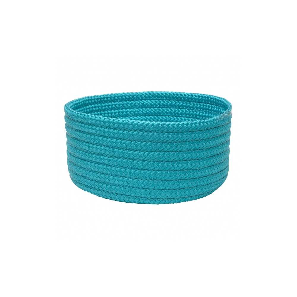 Colonial Mills Basket Simply Home Solid Turquoise Round