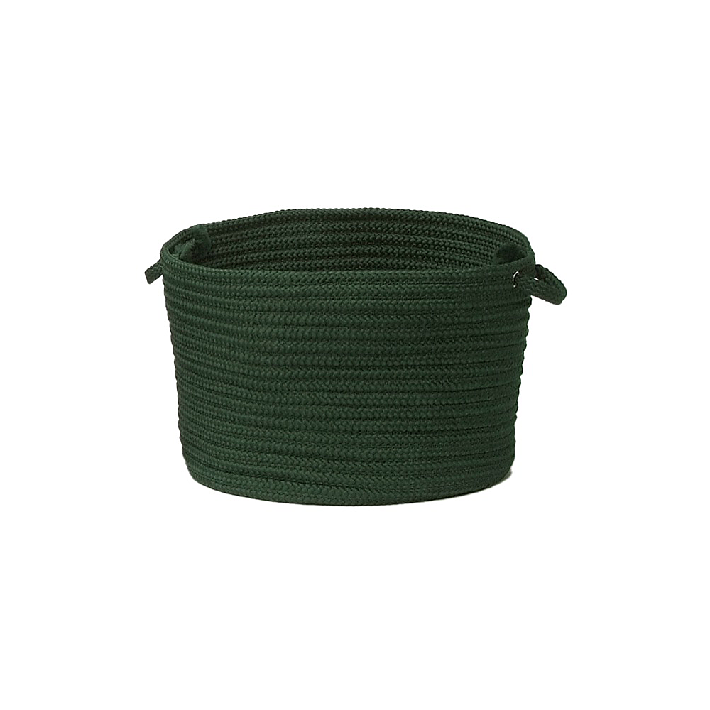 Colonial Mills Basket Simply Home Solid Dark Green Round