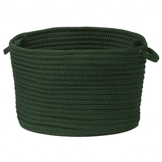 Colonial Mills Basket Simply Home Solid Dark Green Round