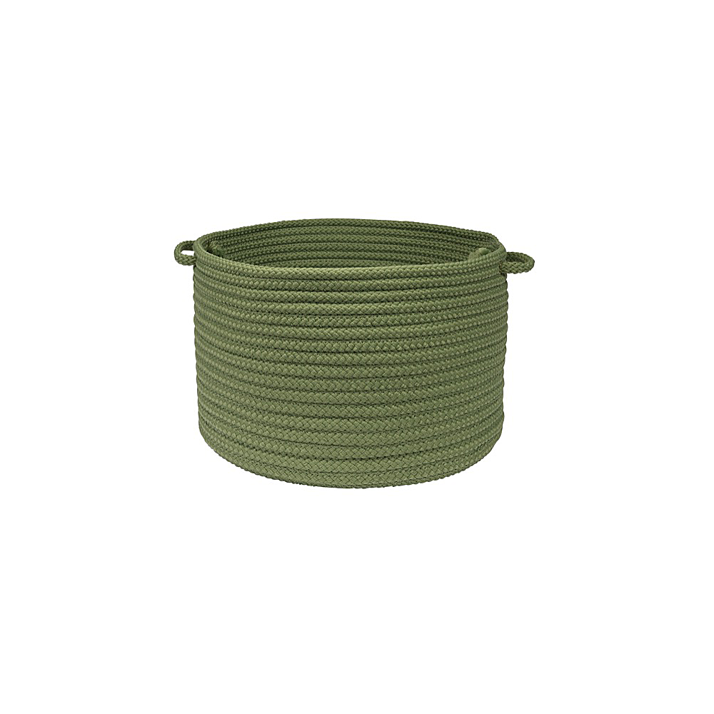 Colonial Mills Basket Simply Home Solid Moss Green Round