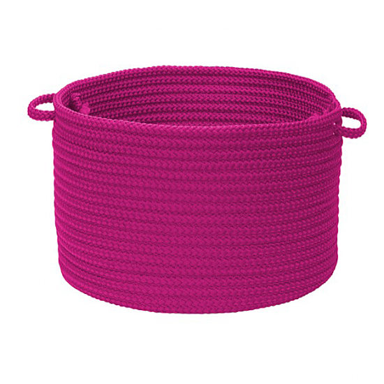 Colonial Mills Basket Simply Home Solid Magenta Round