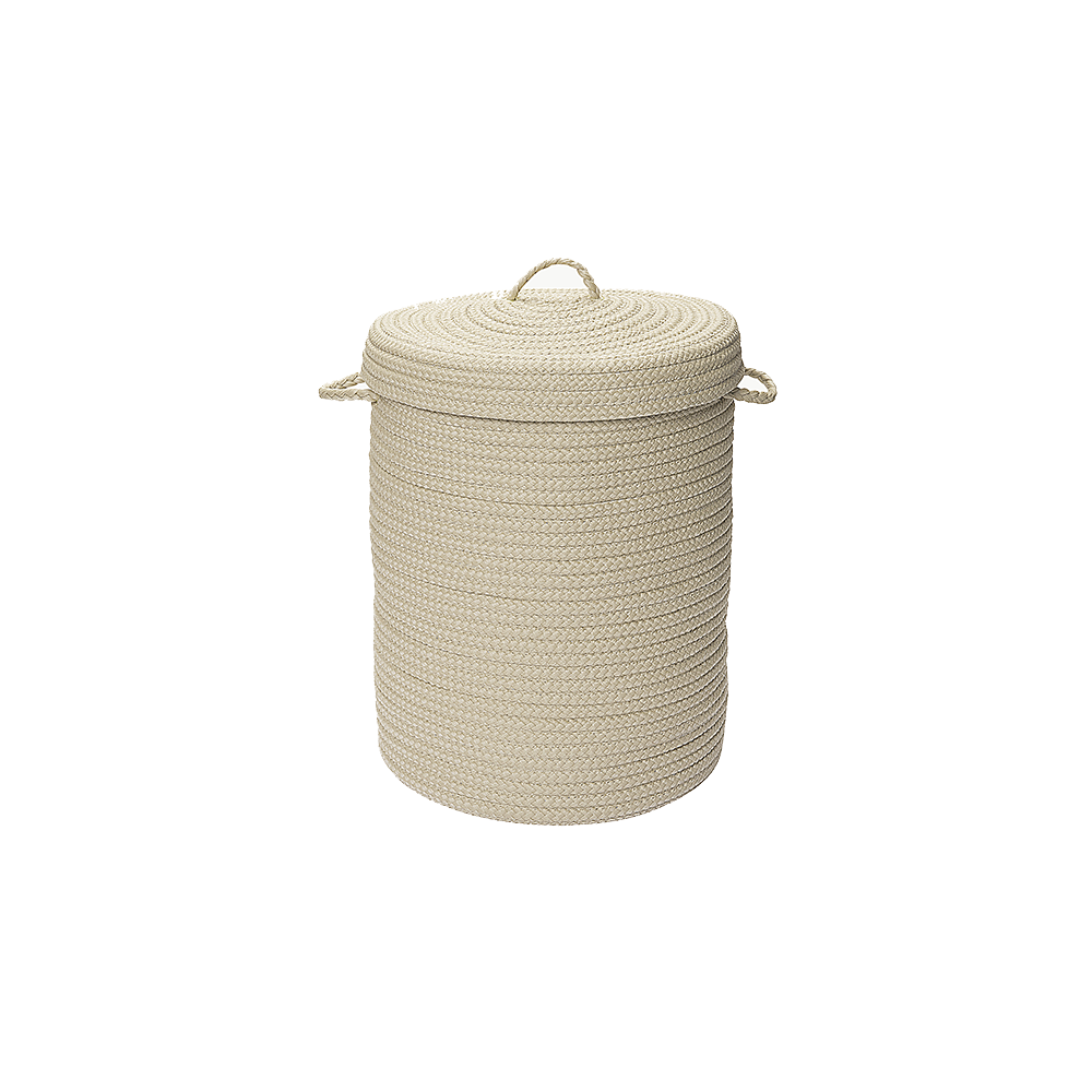 Colonial Mills Hamper Simply Home Solid Linen Round Hamper w/ Lid