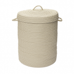 Colonial Mills Hamper Simply Home Solid Linen Round Hamper w/ Lid