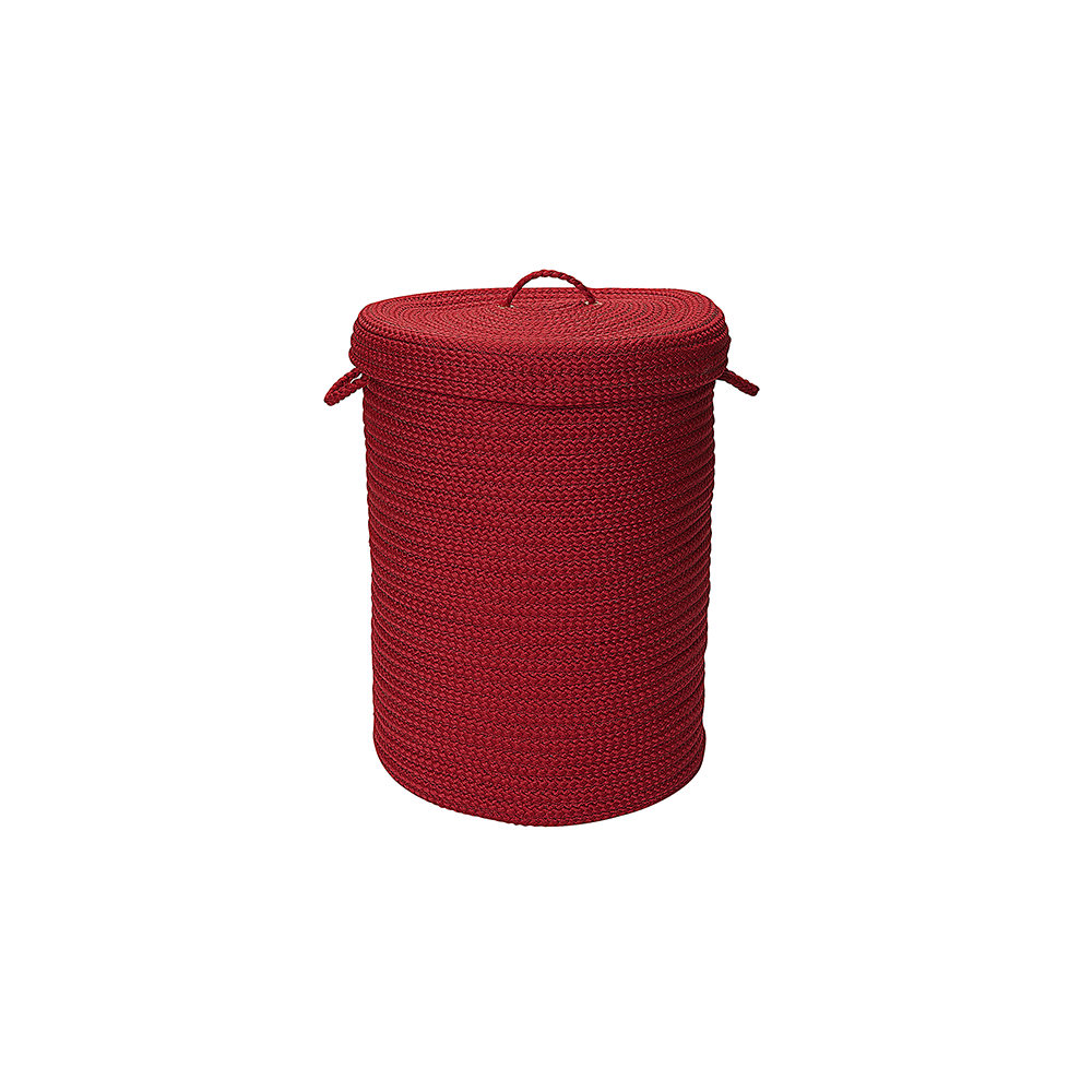 Colonial Mills Hamper Simply Home Solid Sangria Round Hamper w/ Lid Colonial Mills Hamper Simply Home Solid Sangria Round Hamper w/ Lid