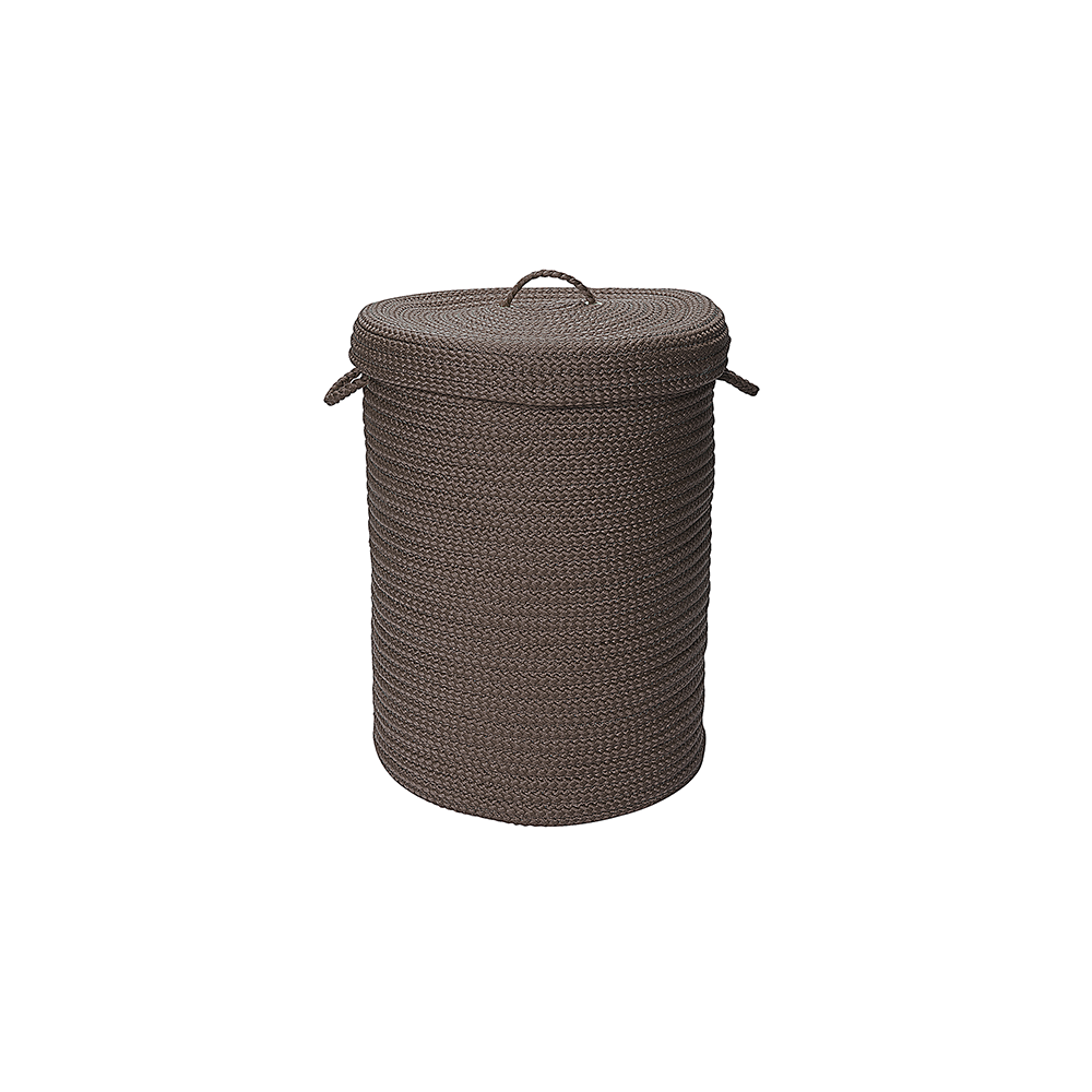 Colonial Mills Hamper Simply Home Solid Gray Round Hamper w/ Lid