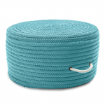 Colonial Mills Pouf Simply Home Solid Pouf Turquoise Round