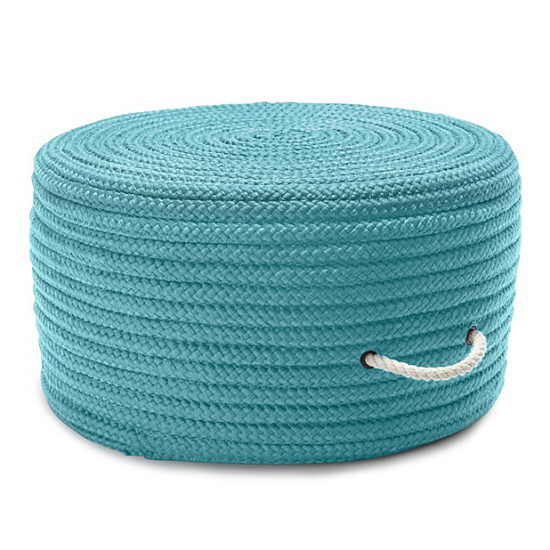 Colonial Mills Pouf Simply Home Solid Pouf Turquoise Round