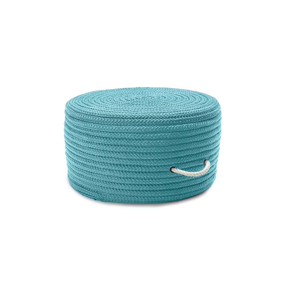 Colonial Mills Pouf Simply Home Solid Pouf Turquoise Round